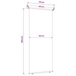 vidaXL Store latéral de balcon 100  polyester fer acier
