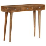 vidaXL Table console Bois de manguier massif 102 x 30 x 79 cm