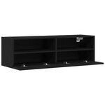 Meubles TV vidaXL 2 Pièces Chêne noir 100x30x30 cm Bois d'ingénierie