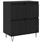vidaXL Buffets 2 Pièces Chêne noir 120 x 35 x 70 cm Bois d'ingénierie