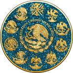 AQUAMARINE Precious Gemstones Libertad 1 Once Argent Monnaie Mexico 2024