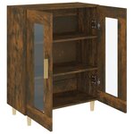 vidaXL Buffet chêne fumé 69 5x34x90 cm bois d'ingénierie
