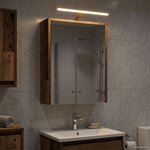 vidaXL Armoire Miroir de Salle de Bain Bois ancien 43 x 16 x 62.5 cm