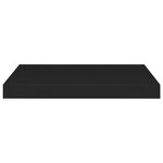 vidaXL Étagères murales flottantes 4 Pièces noir 50x23x3 8 cm MDF