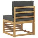 vidaXL Sofa de milieu extérieur Bois d'Acacia Massif Blanc