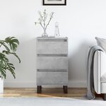 vidaXL Buffet gris béton 40x35x70 cm bois d'ingénierie