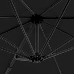 vidaXL Parasol de jardin en porte-à-faux et poteau en aluminium