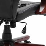 vidaXL Chaise de bureau Noir Similicuir