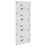 vidaXL Store enrouleur de douche avec cassette largeur du tissu 106 cm