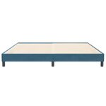 vidaXL Cadre de lit sans matelas bleu foncé 200x220 cm velours