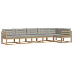 vidaXL Ensemble de canapés d'extérieur 4 Pièces Blanc et gris clair
