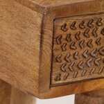 vidaXL Table console Bois de manguier massif 102 x 30 x 79 cm