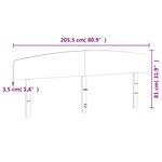 vidaXL Tête de lit blanc 200 cm bois massif de pin