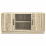vidaXL Meuble TV Chêne Sonoma 102 x 34 5 x 47 cm Bois d'ingénierie