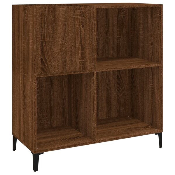 vidaXL Armoire à disques chêne marron 84 5x38x89 cm bois d'ingénierie