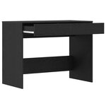 vidaXL Bureau chêne noir 101x50x76 5 cm Bois d'ingénierie