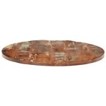 vidaXL Dessus de table Ø 70x2 5 cm rond bois massif de récupération