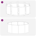 vidaXL Jardinière Argent 90 x 90 x 35 cm Acier galvanisé