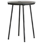 vidaXL Ensemble de salle à manger pour jardin 3 Pièces Noir et anthracite