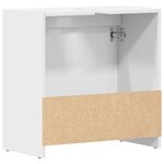 vidaXL Armoire de salle de bain Blanc 60x33x61 cm Bois d'ingénierie