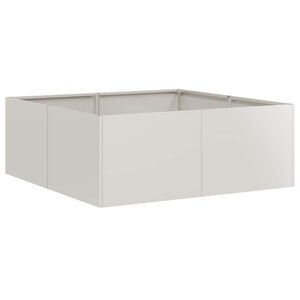vidaXL Jardinière 80x80x30 cm acier inoxydable