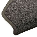 vidaXL Tapis d'escalier auto-adhésifs 15 Pièces Gris foncé