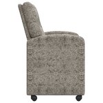 vidaXL Chaises de Salle à Manger avec Roues 2 pc Simili cuir suédé