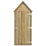 vidaXL Abri à outils de jardin et porte 69 5x32x178cm Pinède imprégnée