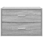 vidaXL Armoire avec 2 tiroirs sonoma gris 60x31x40cm bois d'ingénierie