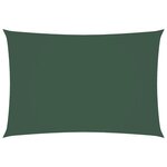 vidaXL Voile de parasol tissu oxford rectangulaire 2 5x4 5m vert foncé
