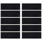 vidaXL Marches d'escalier 10 Pièces 25x75 cm caoutchouc