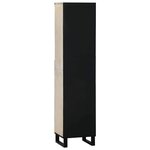vidaXL Cabinet de salle de bain Marron et Noir 38 x 33 x 160 cm