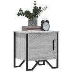 vidaXL Table de chevet sonoma gris 40x30x40 cm bois d'ingénierie