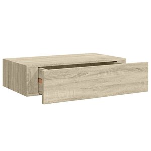 vidaXL Étagère à tiroir murale chêne 40x23 5x10 cm MDF