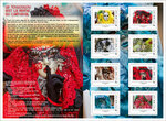 Collector 8 timbres - Le Touloulou en Guyane - Lettre Verte