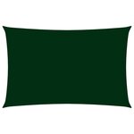 vidaXL Voile de parasol Tissu Oxford rectangulaire 5x8 m Vert foncé
