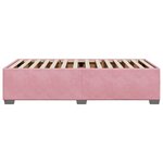 vidaXL Cadre de lit Rose 100x200 cm Velours