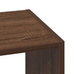vidaXL Bibliothèque empilable chêne marron 30x30x80 cm bois ingénierie
