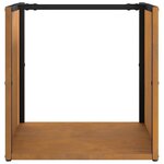 VidaXL Étagère à bois 40x40x40 cm acier résistant aux intempéries