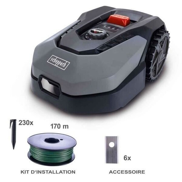 Robot tondeuse connecté RoboCut XXL900 station de recharge 900 m² capteur pluie - WiFi & BT