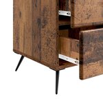 vidaXL Cabinet de chevet avec tiroir Bois ancien 43 x 41 x 66 5 cm