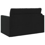 vidaXL Canapé-Lit Noir 124 x 71 x 78 cm tissu