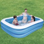 Bestway Piscine rectangulaire 211x132x46 cm Bleu