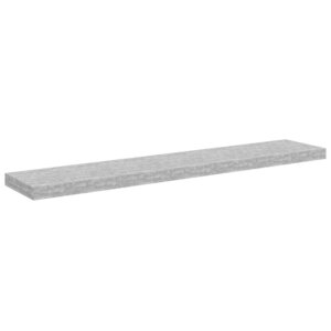 vidaXL Étagère murale flottante Gris béton 120x23 5x3 8 cm MDF