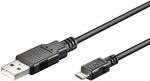 Cable Goobay USB 2.0 type A - Micro B M/M 3m (Noir)