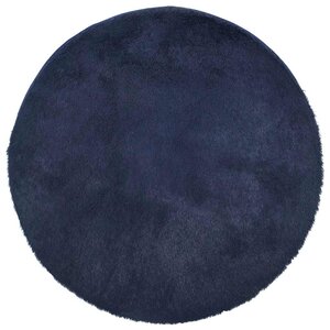 vidaXL Tapis shaggy à poils longs NAVARRA bleu marine 100x100 cm