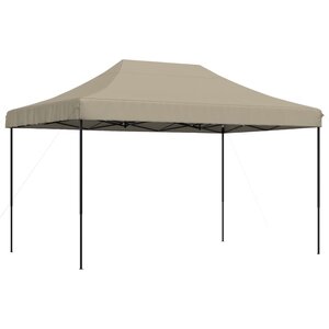 vidaXL Tente de réception pliable escamotable taupe 440x292x315 cm