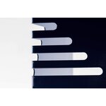 Lot de 2 Serre-livres Métal étroits 14 x 8 5 x 14 cm Noir MAUL