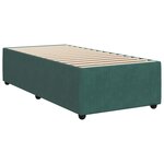 vidaXL Sommier à lattes de lit avec matelas Vert foncé 90x200 cm