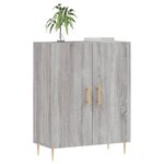 vidaXL Buffet sonoma gris 69 5x34x90 cm bois d'ingénierie